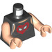 LEGO Black Mary Jane Torso with Spiderman face in Heart (973 / 76382)