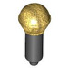 LEGO Zwart Microphone met Full Gold Top (18740 / 93520)