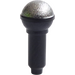 LEGO Zwart Microphone met Halve Metallic Zilver Top (21009 / 50511)
