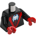 LEGO Black Miles Morales: Spider-Man with Black Legs Minifig Torso (973 / 76382)