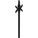 LEGO Black Minifig Spear with Four Side Blades (43899)