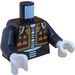 LEGO Black Minifig Torso Skeleton Mariachi (973)