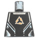 LEGO Zwart Minifiguur Torso zonder armen met Alpha Team logo en Zippers (973 / 3814)