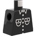 LEGO Schwarz Minifigur Torso ohne Arme mit Patch Pocket Muster (973)