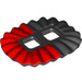 LEGO Schwarz Minifigure Ballerina Skirt mit rot Hälfte (24087 / 33845)