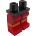 LEGO Black Minifigure Hips and Legs with Boxer Trunks with Golden Trim (3815 / 97197)