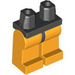 LEGO Zwart Minifigure Heupen met Bright Light Orange Poten (73200 / 88584)
