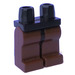 LEGO Schwarz Minifigure Hüften mit Brown Beine (3815)