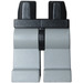 LEGO Noir Minifigure Les hanches avec Light grise Jambes (3815)