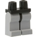 LEGO Black Minifigure Hips with Medium Stone Gray Legs (73200 / 88584)