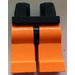 LEGO Zwart Minifigure Heupen met Oranje Poten (3815 / 73200)