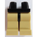 LEGO Schwarz Minifigure Hüften mit Tan Beine (3815 / 73200)