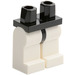 LEGO Schwarz Minifigure Hüften mit Weiß Beine (73200 / 88584)
