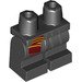 LEGO Noir Minifigure Medium Jambes avec rouge Foulard (37364 / 39286)