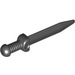 LEGO Black Minifigure Short Sword with Thick Crossguard (18034)