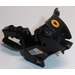 LEGO Black Motorcycle Fairing with Fire Head, Black and Orange Valves Sticker (52035)