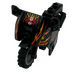 LEGO Black Motorcycle with Black Chassis with Flames Sticker (52035)