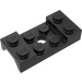 LEGO Black Mudguard Plate 2 x 4 with Arches with Hole (60212)