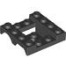 LEGO Zwart Spatbord Voertuig Basis 4 x 4 x 1.3 (24151)