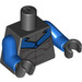 LEGO Zwart Nightwing Torso (973 / 76382)