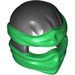 LEGO Black Ninjago Mask with Green Wrap Headband (19857)
