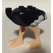 LEGO Black Ostrich Body with White Tail and Wingtips and Light Flesh Legs (24689)