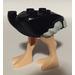 LEGO Zwart Ostrich Body met Wit Staart en Wingtips en Licht Vleeskleur Poten (24689)