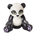 LEGO Schwarz Panda mit Green Augen und Lavender Paws (67396 / 100631)