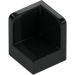 LEGO Black Panel 1 x 1 Corner with Rounded Corners (6231)