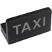 LEGO Black Panel 1 x 2 x 1 with &#039;TAXI&#039; Sticker with Rounded Corners (4865)