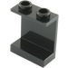 LEGO Schwarz Panel 1 x 2 x 2 ohne seitliche Stützen, hohle Bolzen (4864 / 6268)