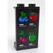 LEGO Black Panel 1 x 2 x 3 with Apple, Cherry, Strawberry and Blackcurrant Sticker with Side Supports - Hollow Studs (35340)