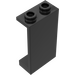 레고 검은색 패널 1 x 2 x 3 측면 지지대 없음, 중공 스터드 (2362 / 30009)