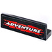 LEGO Black Panel 1 x 4 with Rounded Corners with ADVENTURE Sticker (15207)