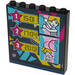 LEGO Noir Panneau 1 x 6 x 5 avec Scoreboard Autocollant (59349)