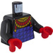 LEGO Schwarz Pharaoh Hotep Torso mit Schwarz Arme und rot Hände (973 / 73403)