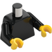 LEGO Schwarz Einfach Torso mit Schwarz Arme und Gelb Hände (973 / 76382)