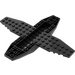 LEGO Noir Avion Bas 18 x 16 x 1 x 1 1/3 (35106)