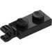 LEGO Schwarz Platte 1 x 2 mit Horizontaler Clip auf Ende (42923 / 63868)