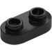 LEGO Black Plate 1 x 2 with Rounded Ends (35480)