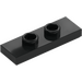 LEGO Black Plate 1 x 3 with 2 Studs (34103)