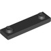 LEGO Black Plate 1 x 4 with Two Studs with Groove (41740)