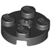 LEGO Black Plate 2 x 2 Round with Axle Hole (with &#039;X&#039; Axle Hole) (4032)