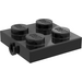 LEGO Black Plate 2 x 2 with Axle Brackets