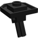 LEGO Zwart Plaat 2 x 2 met een Stud en Angled As (47474)