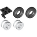 LEGO Black Plate 2 x 2 with White Wheels