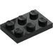 LEGO Schwarz Platte 2 x 3 (3021)