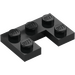 LEGO Black Plate 2 x 3 with Cut Out (73831)