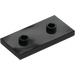 LEGO Black Plate 2 x 4 with 2 Studs (65509)