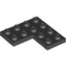 LEGO Black Plate 4 x 4 Corner (2639)